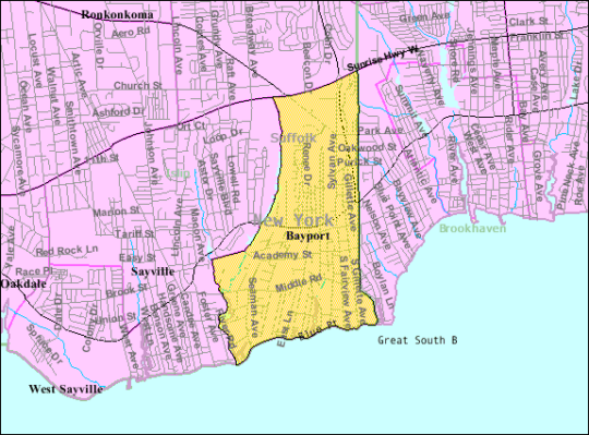 Bayport-ny-map - Locksmith Men