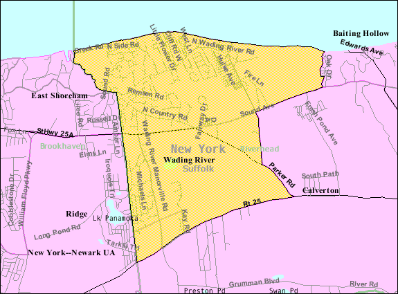 Wading River Map 